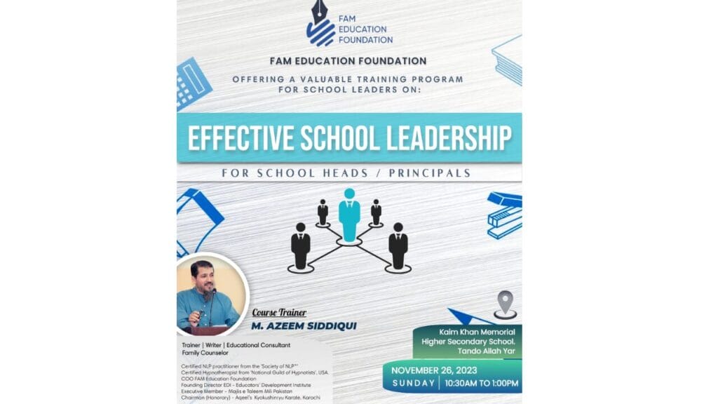 leadership training for school and principle